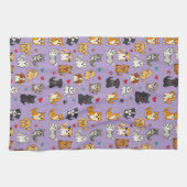 Chatons et chiots Serviette de cuisine (Horizontal)