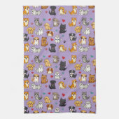 Chatons et chiots Serviette de cuisine (Vertical)
