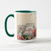 Chatons et Père Noël Chat, Louis Wain Mug (Gauche)