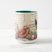 Chatons et Père Noël Chat, Louis Wain Mug (Centre)