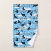 chatons musicaux (Serviette à main)