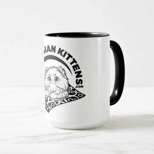 Chatons perses - Logo Mug 1 (Devant droit)