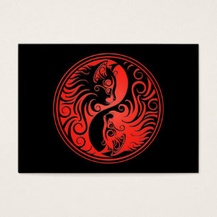Chatons rouges et noirs de Yin Yang
