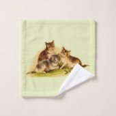 chatons victoriens (Gant de toilette)