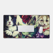 Chatons vintage avec papillon (Clavier et souris)