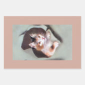 Chatons vintage faisant irruption dans du papier c (Devant 2)