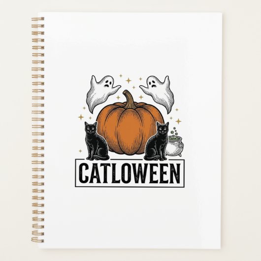 Chatoween Chat Noir Fantôme Halloween Conception V (Devant)