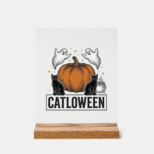 Chatoween Chat Noir Fantôme Halloween Conception V
