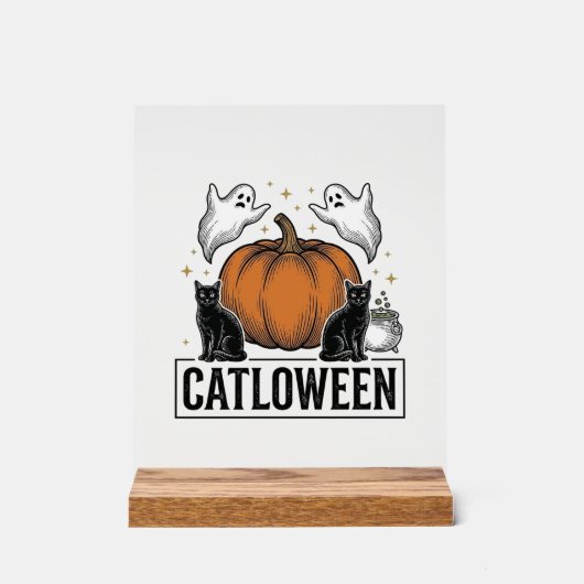 Chatoween Chat Noir Fantôme Halloween Conception V (Recto)