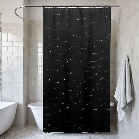 Chatoyant Chatoyant rideau de douche à Séquin noir