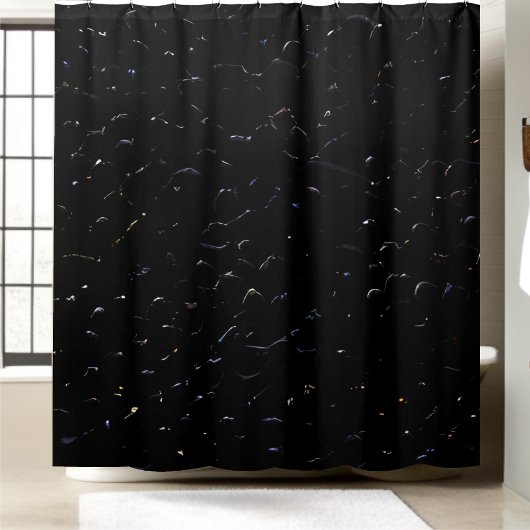 Chatoyant Chatoyant rideau de douche à Séquin noir