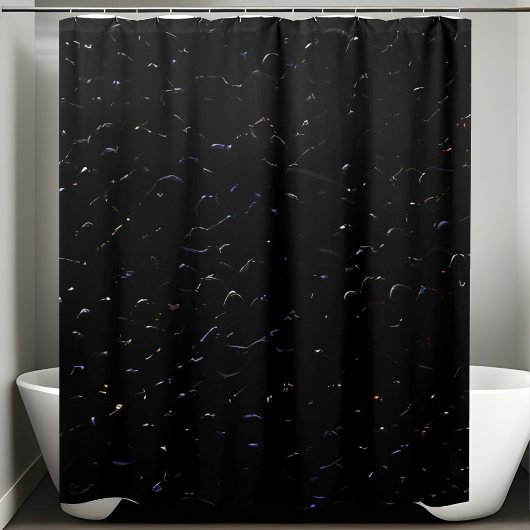 Chatoyant Chatoyant rideau de douche à Séquin noir