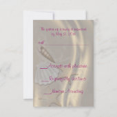 Chatoyant Seashell Pink Beach Rsvp Invitation (Dos)