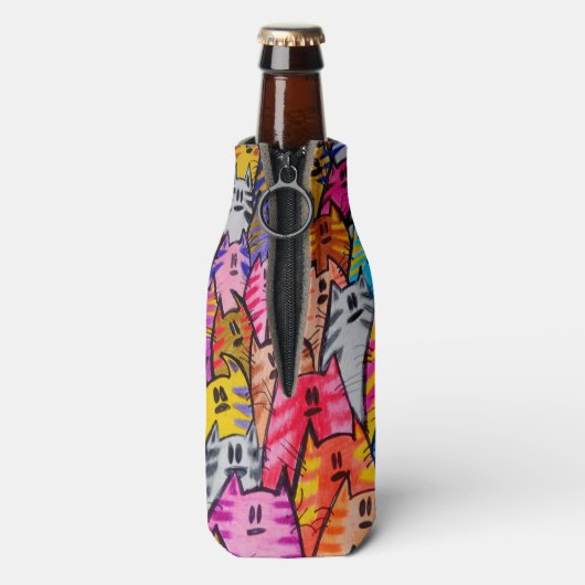 Chats 05 Glacière bouteille (Bouteille Dos)