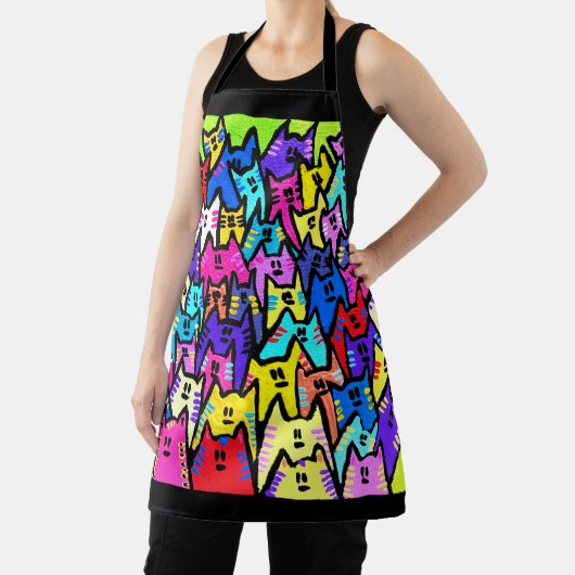 Chats 10 tablier (Insitu)