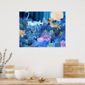 Chats à la Lune - affiche (Cuisine)