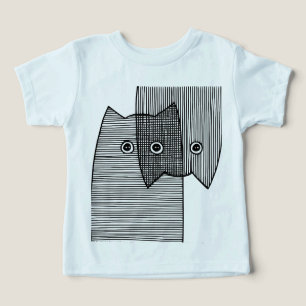 Chats Abstraits Minimalistes Art Linéaire Amoureux