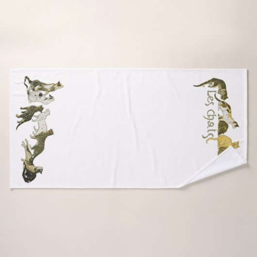 Chats, Alexandre Steinlen (Serviette de bain)