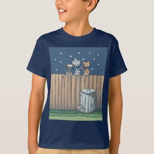 Chats Alley sur une clôture T-shirt