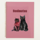 Chats âmes sœurs rouge noir (Devant)