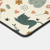 Chats amusants et mignons sans couture motif (Coin)