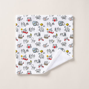 Chats amusants, lait et magie.