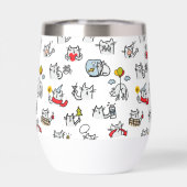 Chats amusants, lait et magie. (Arrière)