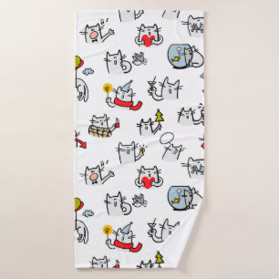 Chats amusants, lait et magie.