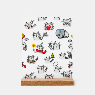 Chats amusants, lait et magie.