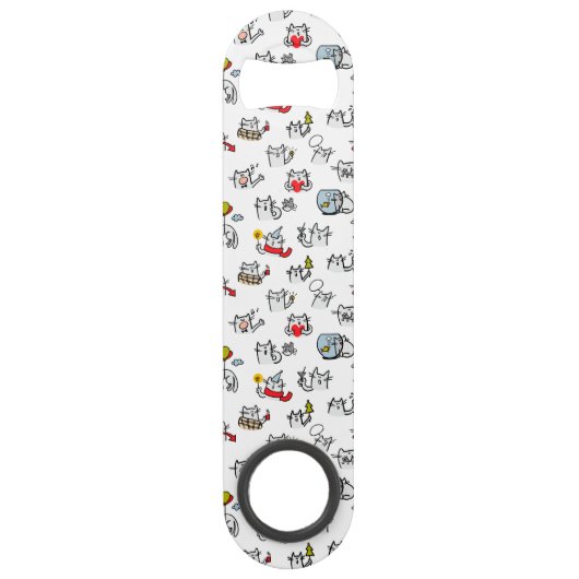 Chats amusants, lait et magie. (Devant)