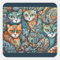 chats apaisants 2 autocollants