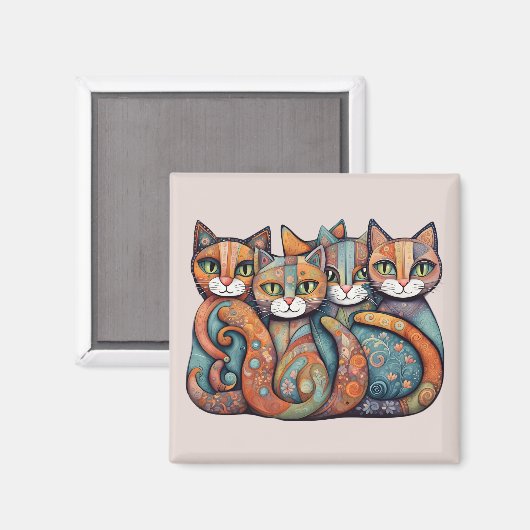 chats apaisants 3 aimant (Recto/Verso)