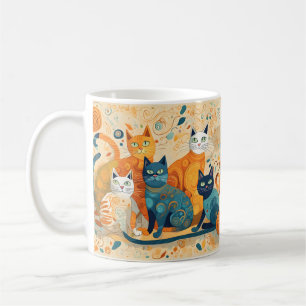 chats apaisants tasse de café