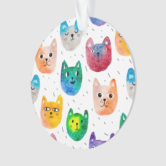 Chats aquarelles et amis (devant)