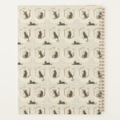 Chats Art Déco Élégants - Beige (Dos)