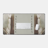 Chats Art Déco Felines Vintages Taupe Grey (Clavier et souris)