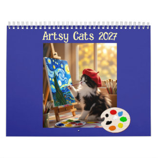 Chats Artistiques Calendrier 2027