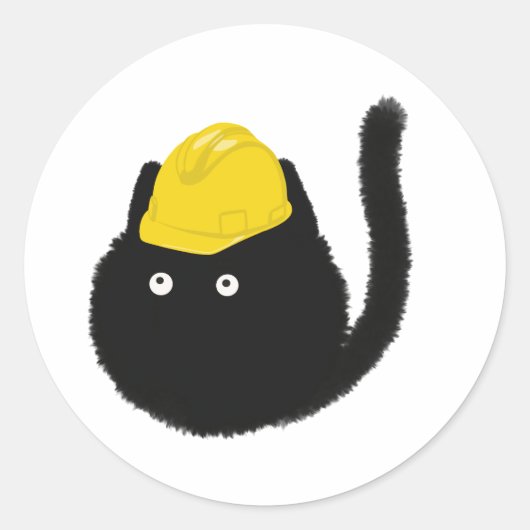 chats avec autocollant rond classique casquette (Devant)