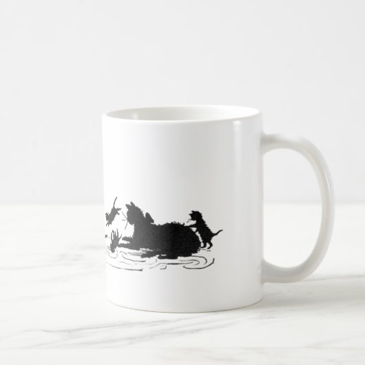 Chats avec la tasse de chatons (Droite)