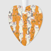 Chats blancs et gingembre motif yeux verts yeux bl (devant)