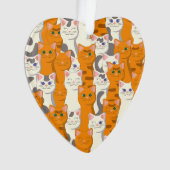 Chats blancs et gingembre motif yeux verts yeux bl (devant)