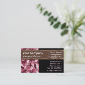 Chats Camouflage rose Carte de visite horizontal (Debout devant)