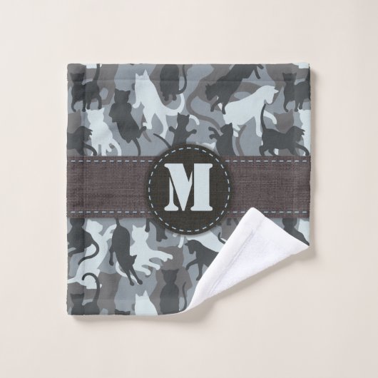 Chats Camouflage urbain (Gant de toilette)