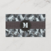 Chats Camouflage urbain Carte de visite horizontal (Dos)