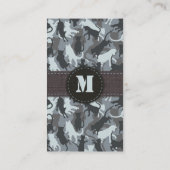 Chats Camouflage urbain Carte de visite vertical (Dos)