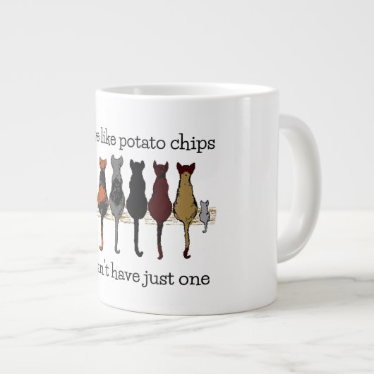 Chats, Chats, Chats et une chatte gigantesque Mug  (Devant droit)