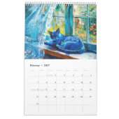 Chats Colorés – Calendrier d'Art Moderne (Feb 2027)