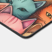 Chats colorés Doodle lunatique (Coin)