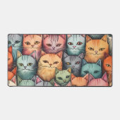 Chats colorés Doodle lunatique (Recto)