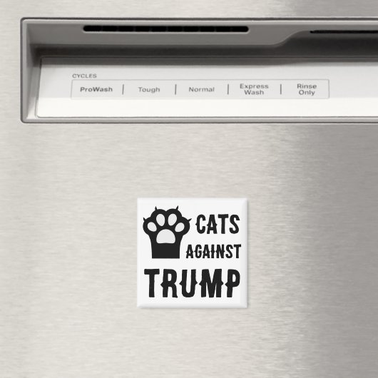 Chats contre Trump Refrigerator Magnet (In Situ (Lave-vaisselle))
